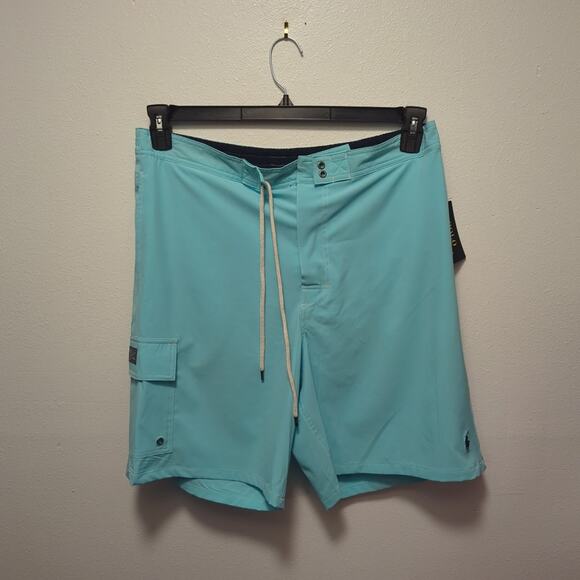 NWT Polo Ralph Lauren Mens Core Replen blue Swim Shorts Lined Sz XL